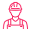 icon representing a man who has received a work permit