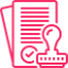 icon representing approval of a permanent residence application