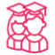 icon of two students