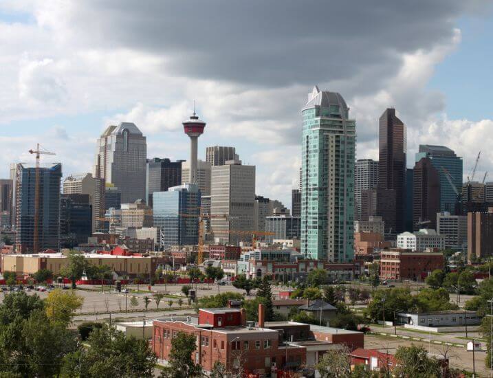 Views of the Calgary downtown